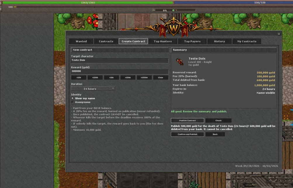 The real contract confirmation step before publishing